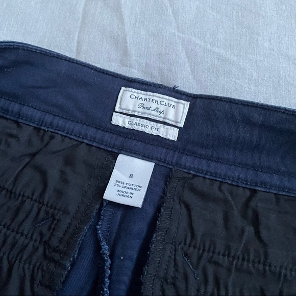 Charter Club Button-Cuff Tummy Control Capri Pants - 8 - Picture 8 of 10